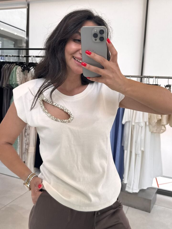 T-SHIRT VATKALI DAMLA TAŞLI B.E.Y.M.E.N.