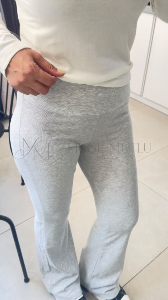 KAŞKORSE KEMER PANTOLON GRİ - M