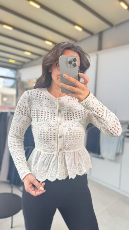 YKP3502 ROMANTİK ÖRGÜ HIRKA